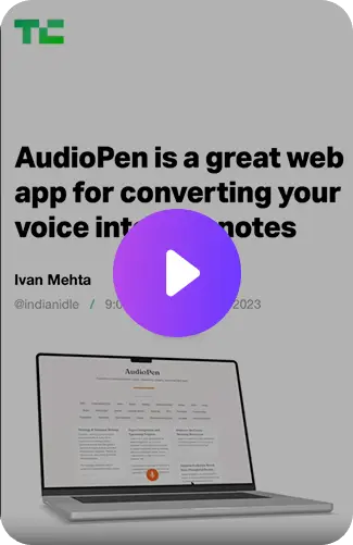 AudioPen.ai is revolutionizing the way we take notes!